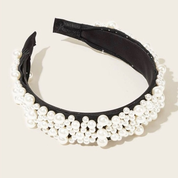 New Faux Pearl Headband - Picture 3 of 4